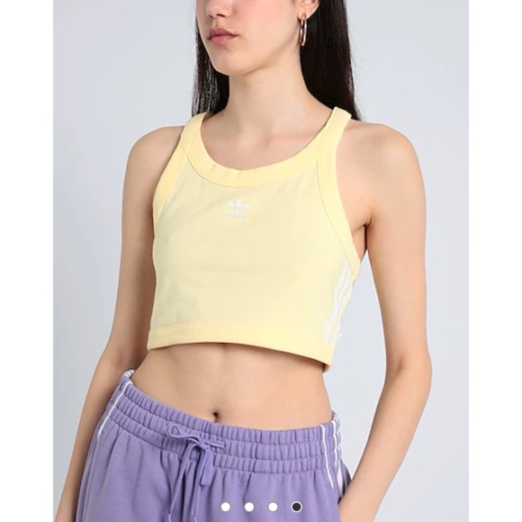ADIDAS ORIGINALS ADICOLOR CLASSICS 3 STRIPES SHORT TANK TOP Small - Picture 4 of 6